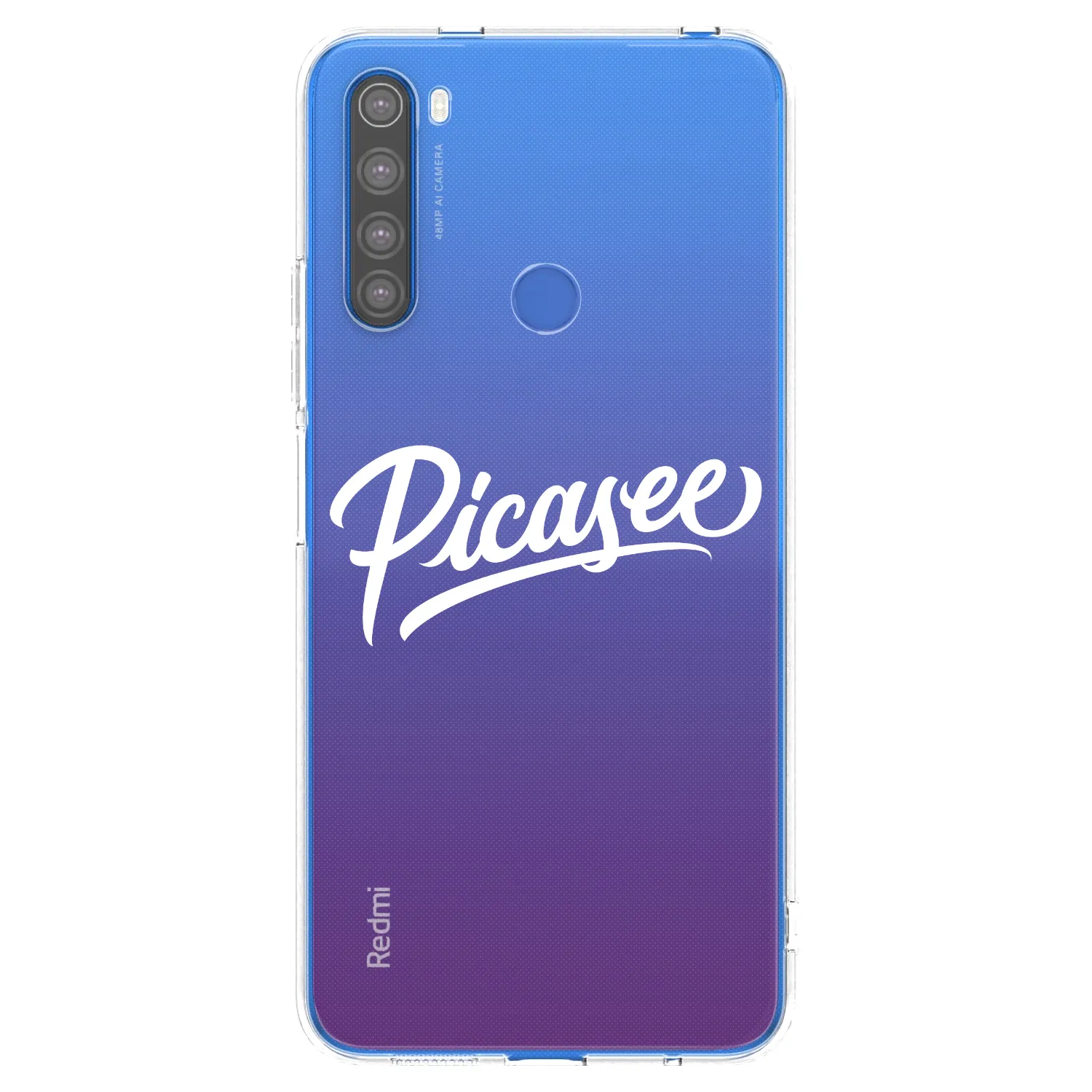Picasee silikonska prozirna maskica za Xiaomi Redmi Note 8T - Picasee - old logo - white