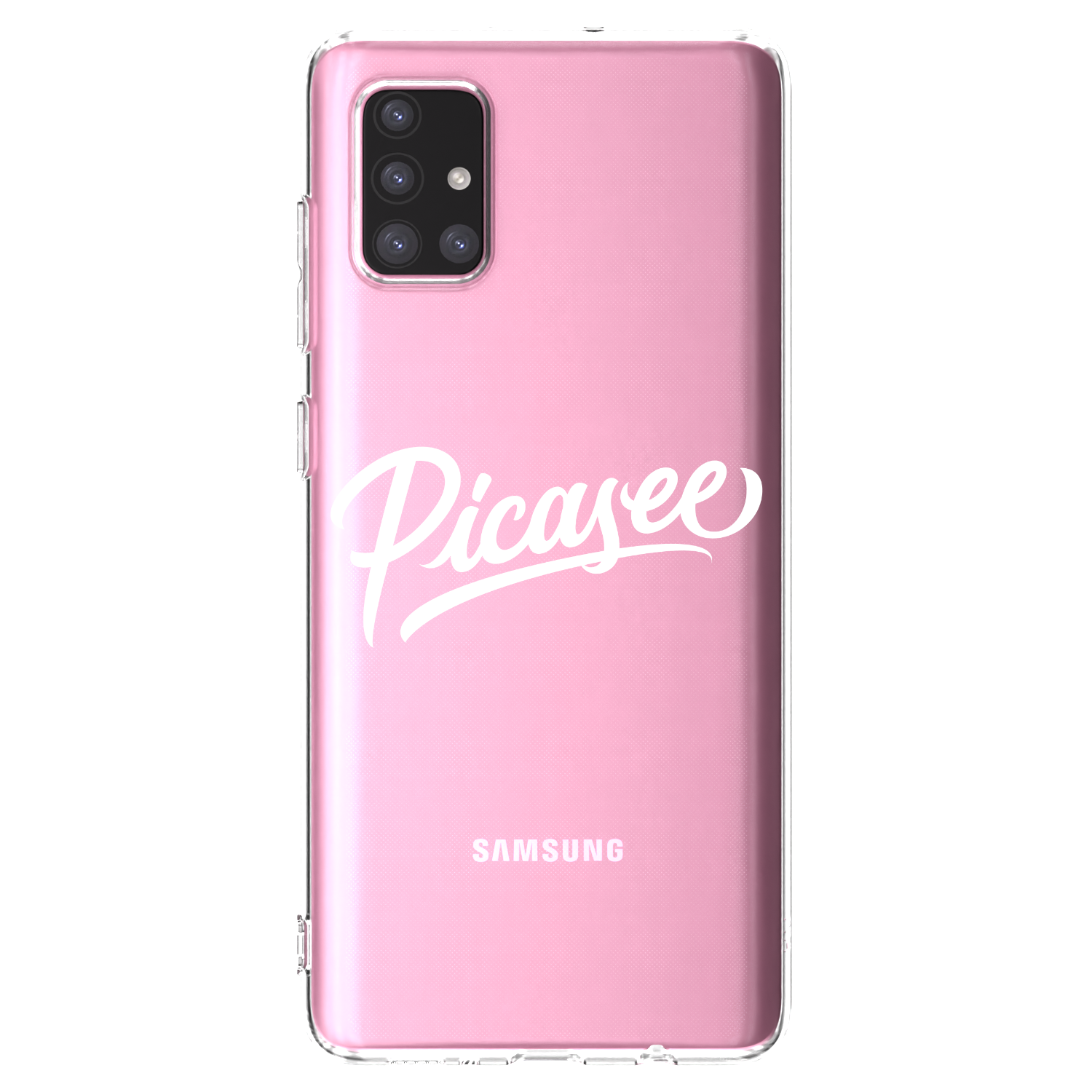 Picasee silikonska prozirna maskica za Samsung Galaxy A71 A715F - Picasee - old logo - white