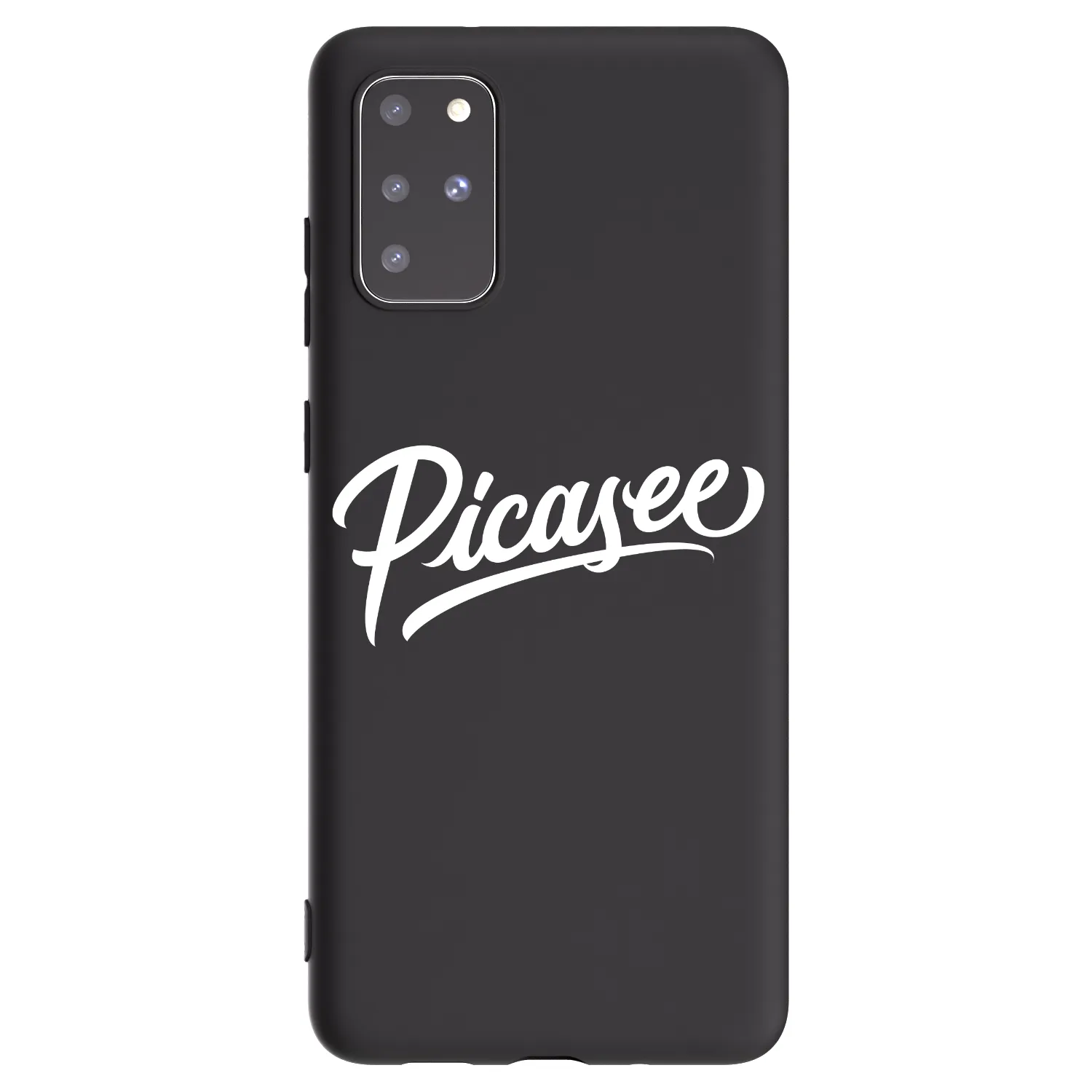 Picasee crna silikonska maskica za Samsung Galaxy S20+ G985F - Picasee - old logo - white