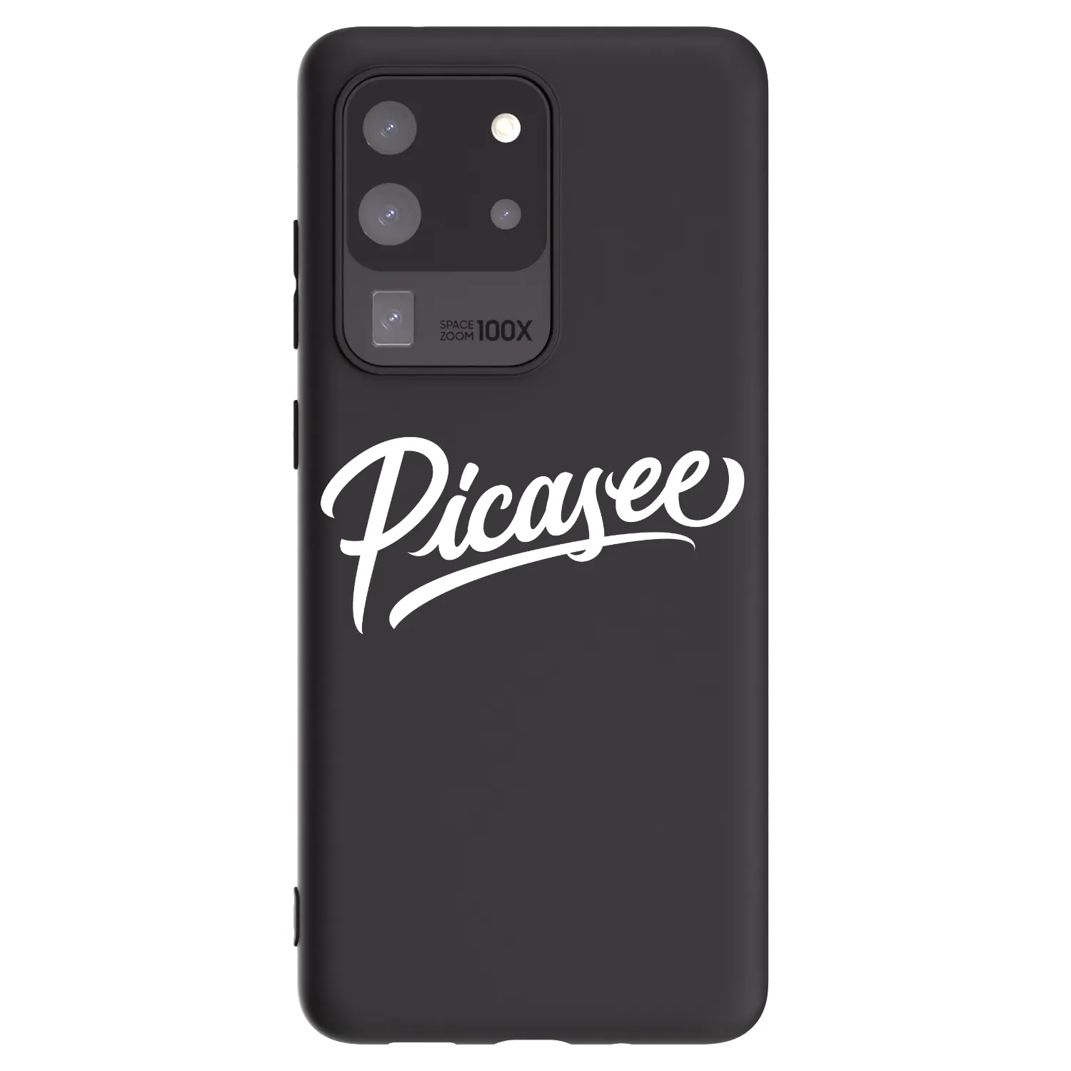 Picasee crna silikonska maskica za Samsung Galaxy S20 Ultra 5G G988F - Picasee - old logo - white