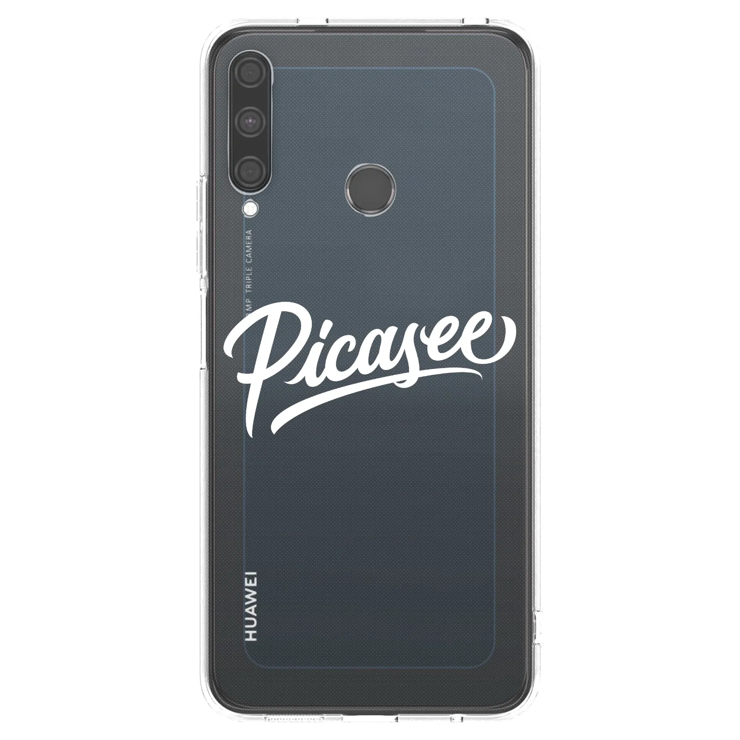 Picasee silikonska prozirna maskica za Huawei P40 Lite E - Picasee - old logo - white