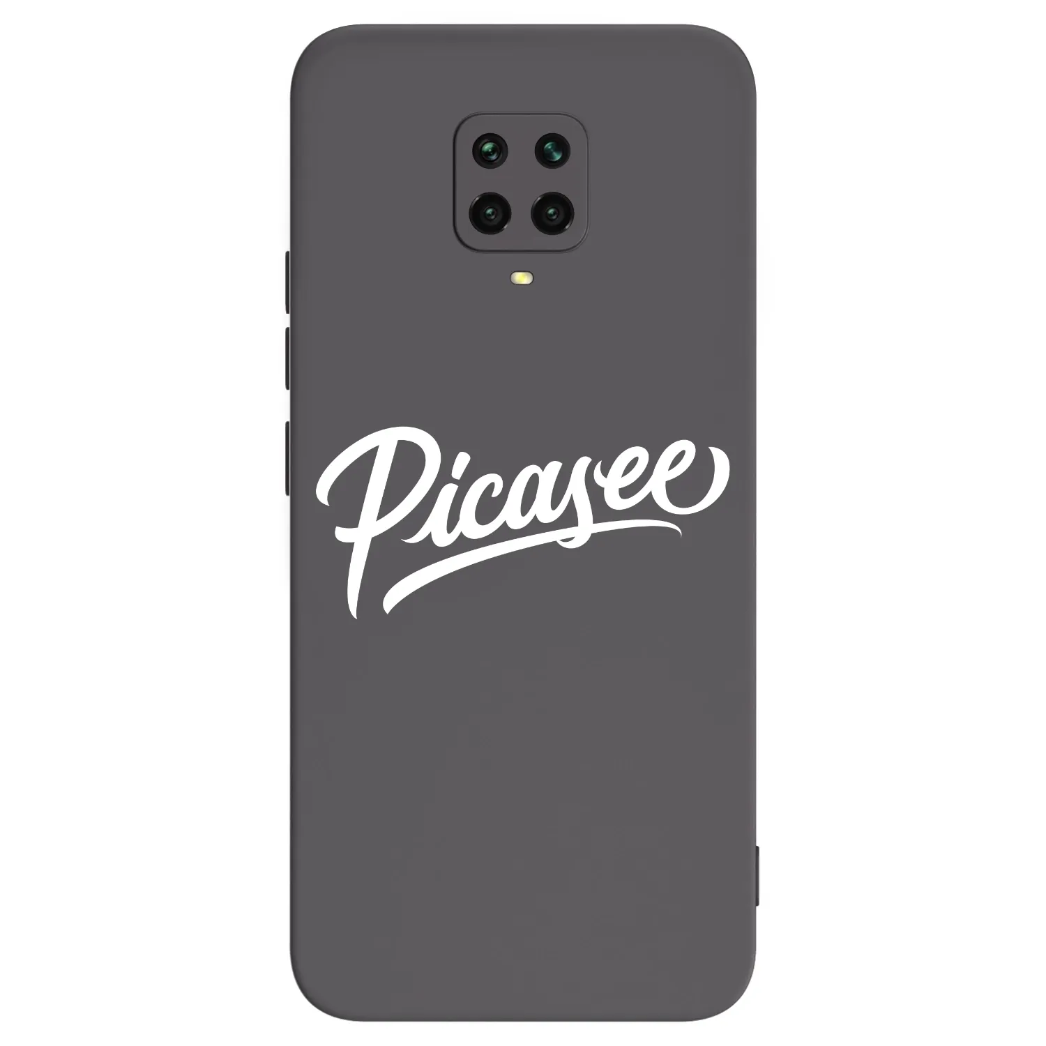 Picasee crna silikonska maskica za Xiaomi Redmi Note 9 Pro - Picasee - old logo - white