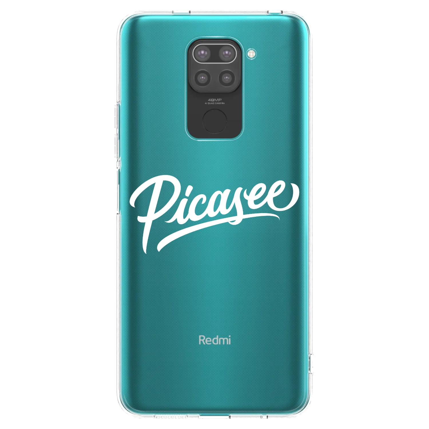 Picasee crna silikonska maskica za Xiaomi Redmi Note 9 - Picasee - old logo - white