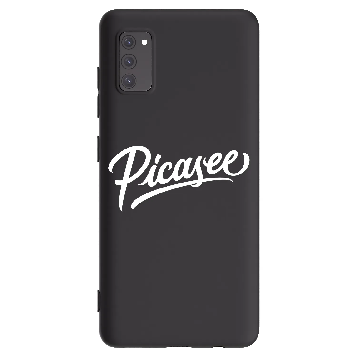 Picasee crna silikonska maskica za Samsung Galaxy A41 A415F - Picasee - old logo - white