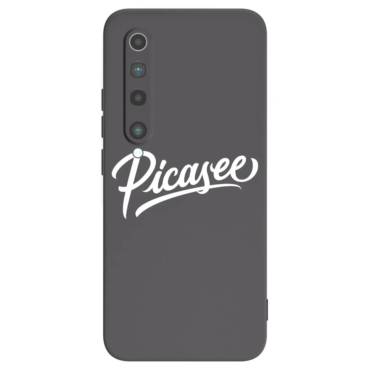 Picasee crna silikonska maskica za Xiaomi Mi 10 - Picasee - old logo - white