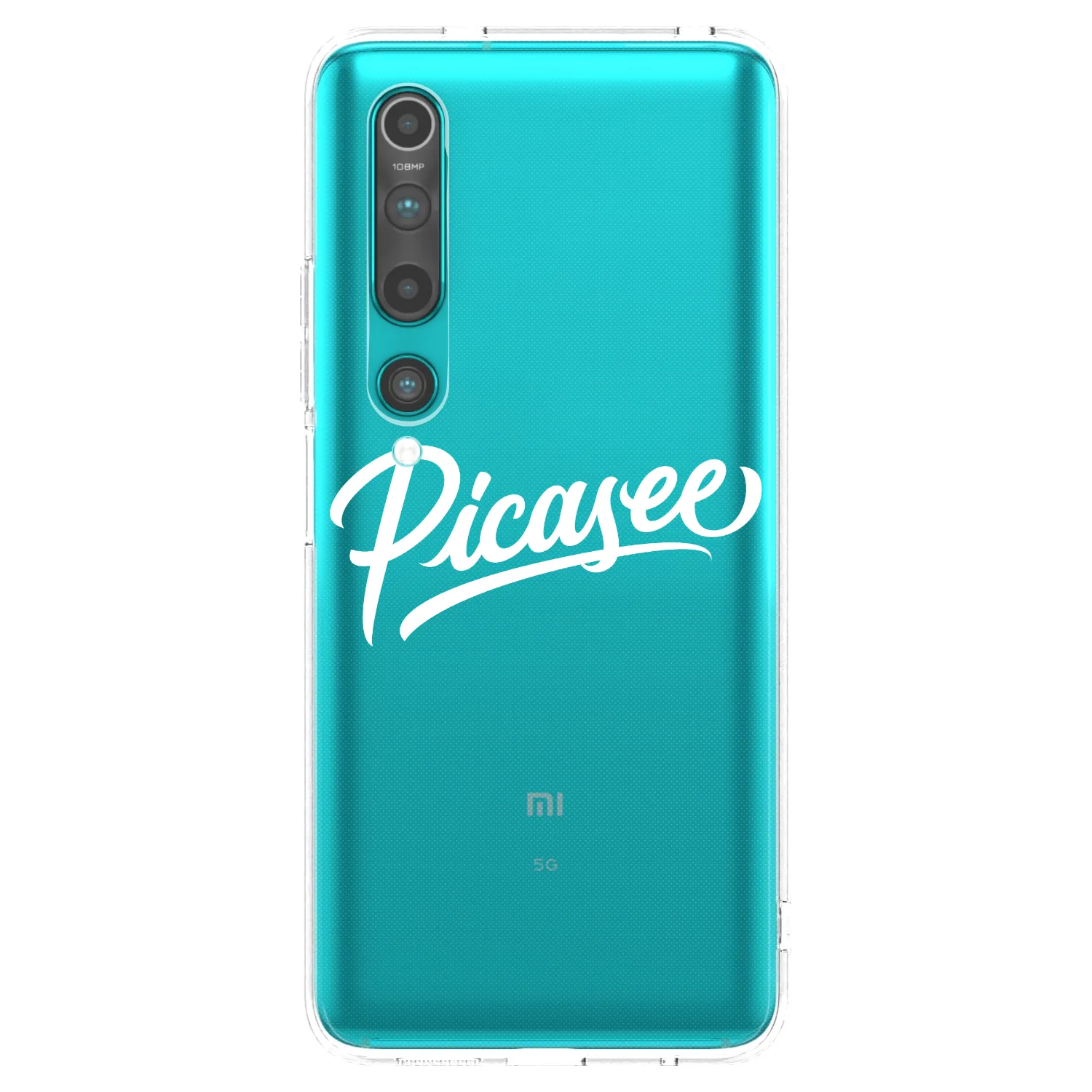 Picasee silikonska prozirna maskica za Xiaomi Mi 10 - Picasee - old logo - white