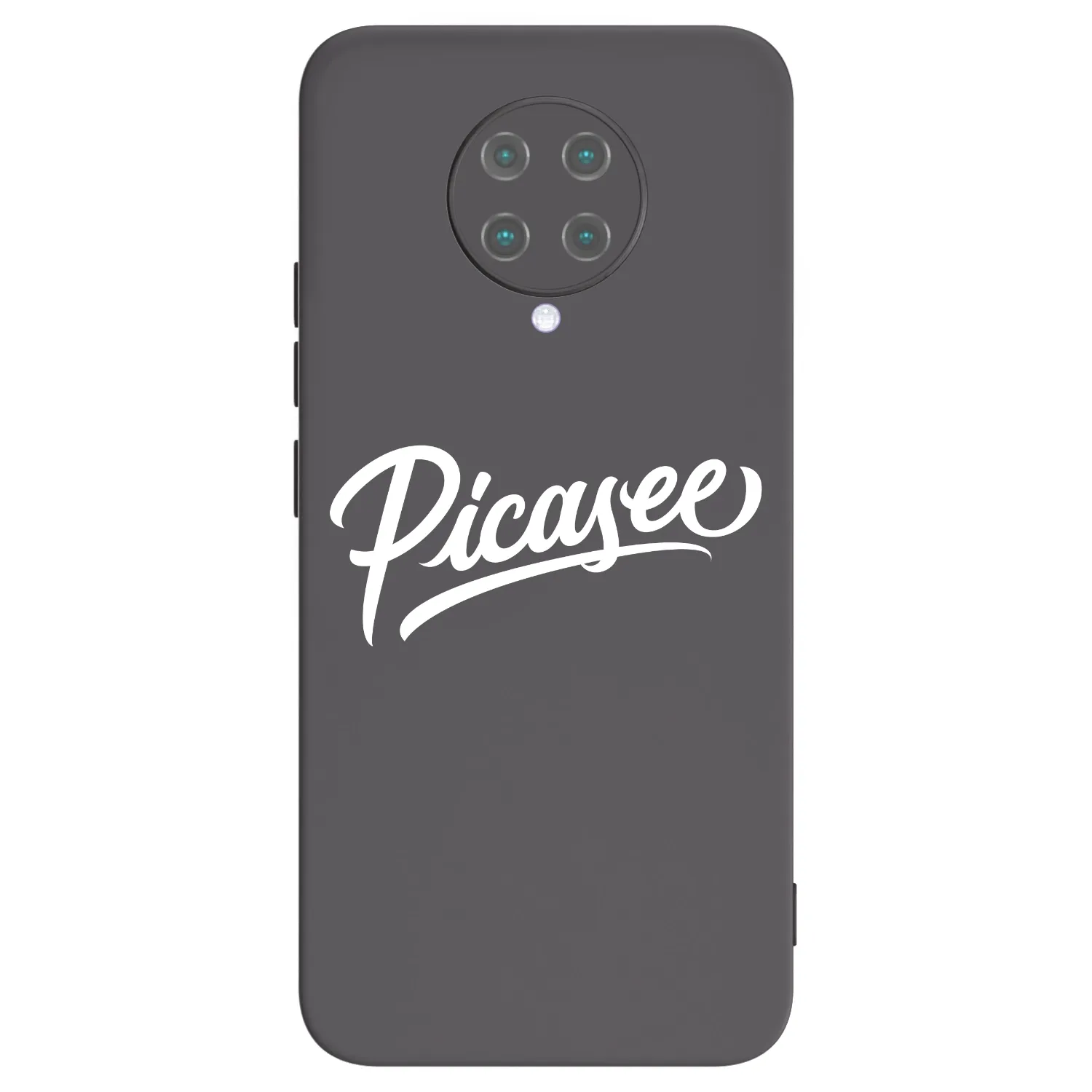 Picasee crna silikonska maskica za Xiaomi Poco F2 Pro - Picasee - old logo - white