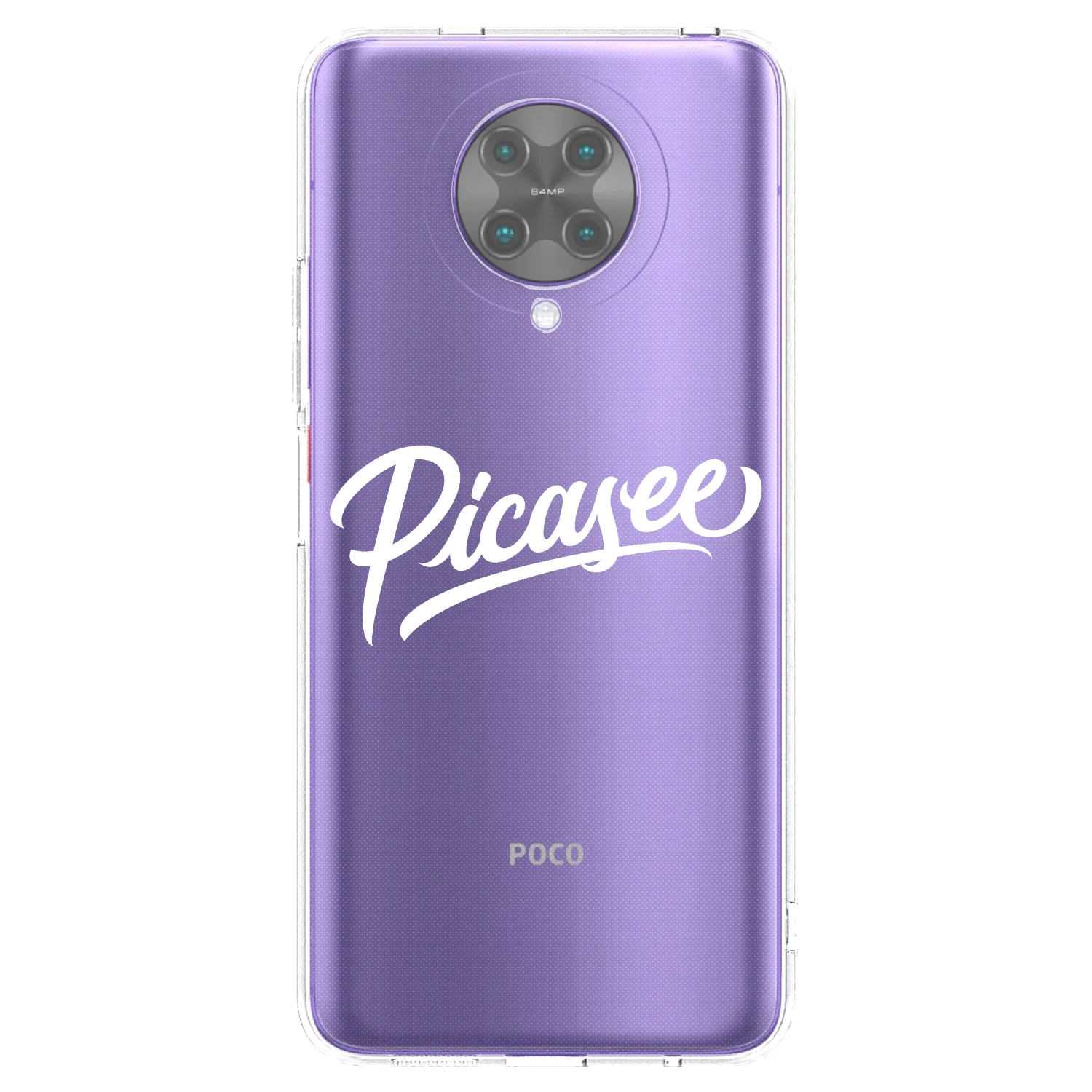Picasee silikonska prozirna maskica za Xiaomi Poco F2 Pro - Picasee - old logo - white