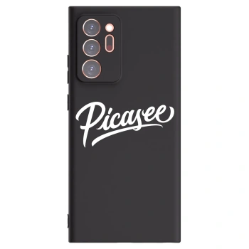 Picasee crna silikonska maskica za Samsung Galaxy Note 20 Ultra - Picasee - old logo - white