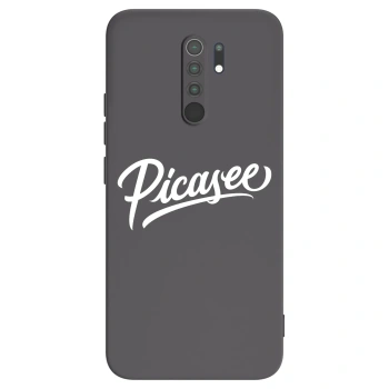 Picasee crna silikonska maskica za Xiaomi Redmi 9 - Picasee - old logo - white