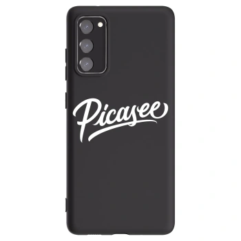 Picasee crna silikonska maskica za Samsung Galaxy S20 FE - Picasee - old logo - white
