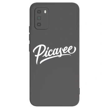 Picasee crna silikonska maskica za Xiaomi Poco M3 - Picasee - old logo - white