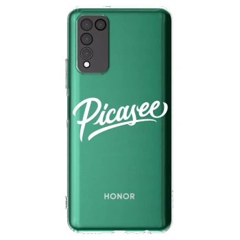 Picasee silikonska prozirna maskica za Honor 10X Lite - Picasee - old logo - white