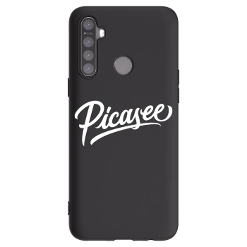 Picasee crna silikonska maskica za Realme 6i - Picasee - old logo - white