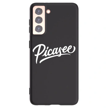 Picasee crna silikonska maskica za Samsung Galaxy S21 5G G991B - Picasee - old logo - white