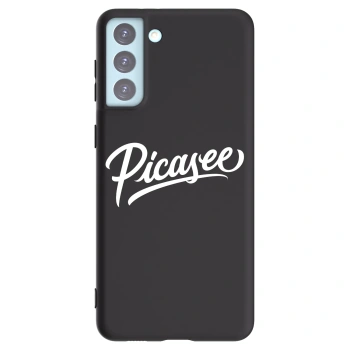 Picasee crna silikonska maskica za Samsung Galaxy S21+ 5G G996F - Picasee - old logo - white