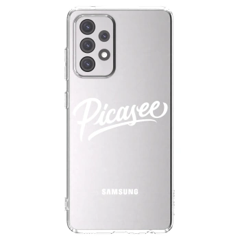Picasee silikonska prozirna maskica za Samsung Galaxy A52 5G A525F - Picasee - old logo - white