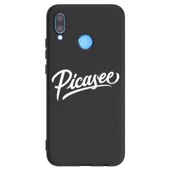Picasee crna silikonska maskica za Huawei P20 Lite - Picasee - old logo - white