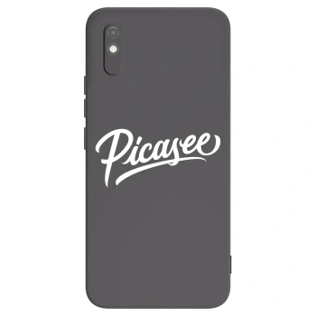Picasee crna silikonska maskica za Xiaomi Redmi 9AT - Picasee - old logo - white