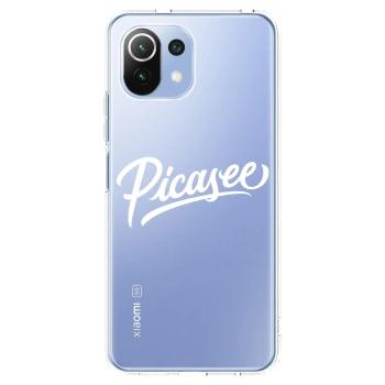Picasee silikonska prozirna maskica za Xiaomi Mi 11 Lite - Picasee - old logo - white