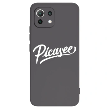 Picasee crna silikonska maskica za Xiaomi Mi 11 Lite - Picasee - old logo - white
