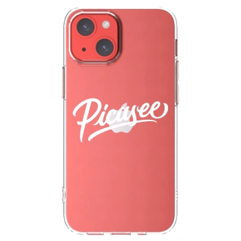Picasee silikonska prozirna maskica za Apple iPhone 13 mini - Picasee - old logo - white