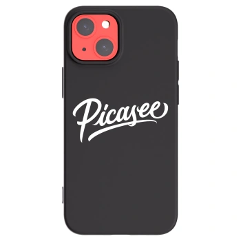 Picasee crna silikonska maskica za Apple iPhone 13 mini - Picasee - old logo - white