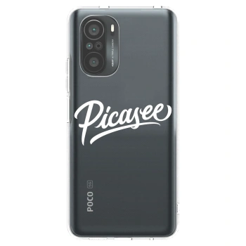 Picasee silikonska prozirna maskica za Xiaomi Poco F3 - Picasee - old logo - white