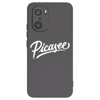 Picasee crna silikonska maskica za Xiaomi Poco F3 - Picasee - old logo - white