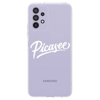 Picasee silikonska prozirna maskica za Samsung Galaxy A32 4G SM-A325F - Picasee - old logo - white