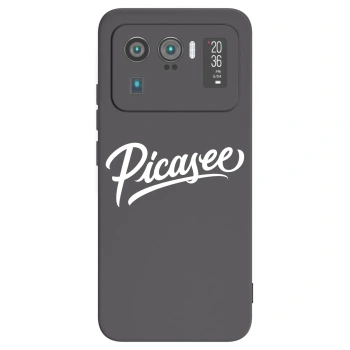 Picasee crna silikonska maskica za Xiaomi Mi 11 Ultra - Picasee - old logo - white