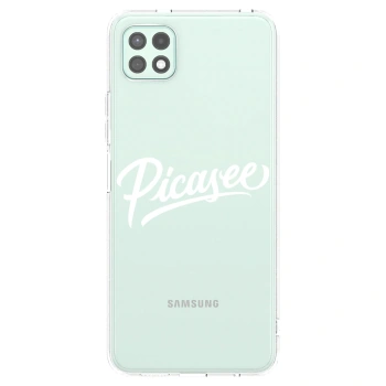 Picasee silikonska prozirna maskica za Samsung Galaxy A22 A226B 5G - Picasee - old logo - white
