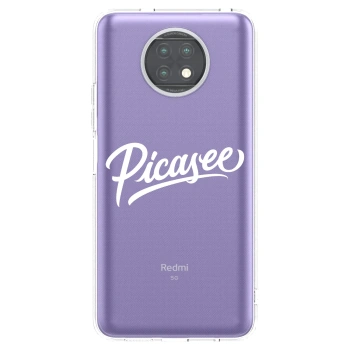 Picasee silikonska prozirna maskica za Xiaomi Redmi Note 9T - Picasee - old logo - white