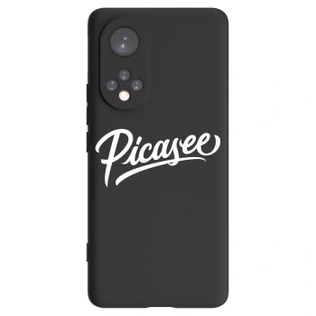 Picasee crna silikonska maskica za Honor 50 5G - Picasee - old logo - white