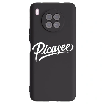 Picasee crna silikonska maskica za Huawei Nova 8i - Picasee - old logo - white