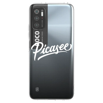 Picasee silikonska prozirna maskica za Xiaomi Poco M3 Pro 5G - Picasee - old logo - white