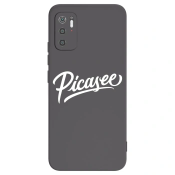 Picasee crna silikonska maskica za Xiaomi Poco M3 Pro 5G - Picasee - old logo - white