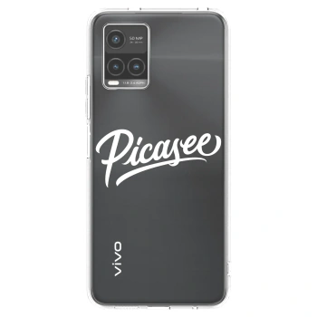 Picasee silikonska prozirna maskica za Vivo Y33s - Picasee - old logo - white