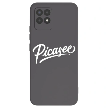 Picasee crna silikonska maskica za Realme 8i - Picasee - old logo - white