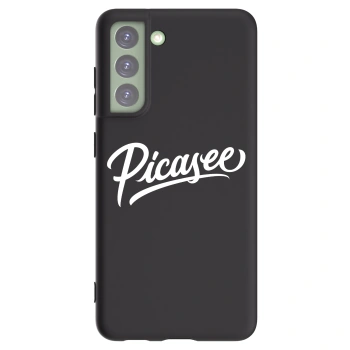 Picasee crna silikonska maskica za Samsung Galaxy S21 FE 5G - Picasee - old logo - white