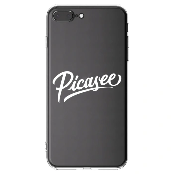 Picasee silikonska prozirna maskica za Apple iPhone 7 Plus - Picasee - old logo - white