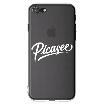 Picasee silikonska prozirna maskica za Apple iPhone SE 2022 - Picasee - old logo - white