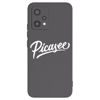 Picasee crna silikonska maskica za Realme 9 Pro 5G - Picasee - old logo - white