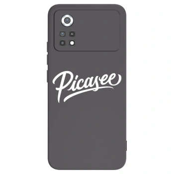 Picasee crna silikonska maskica za Xiaomi Poco X4 Pro 5G - Picasee - old logo - white