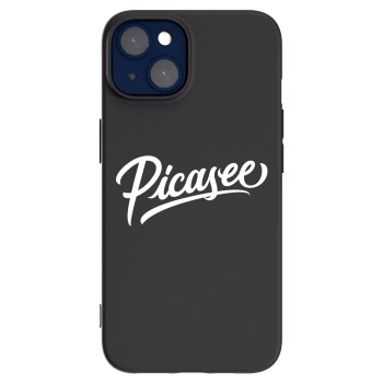 Picasee crna silikonska maskica za Apple iPhone 14 - Picasee - old logo - white