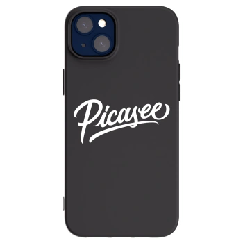 Picasee crna silikonska maskica za Apple iPhone 14 Plus - Picasee - old logo - white