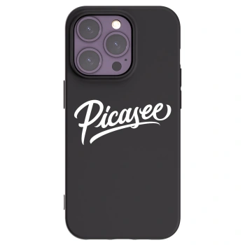 Picasee crna silikonska maskica za Apple iPhone 14 Pro - Picasee - old logo - white