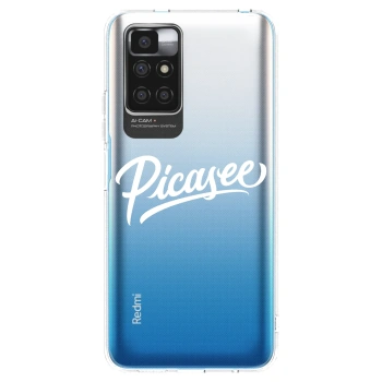 Picasee silikonska prozirna maskica za Xiaomi Redmi 10 (2022) - Picasee - old logo - white