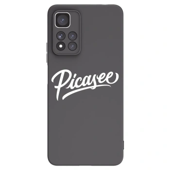 Picasee crna silikonska maskica za Xiaomi Redmi Note 11 Pro+ 5G - Picasee - old logo - white