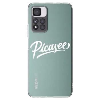 Picasee silikonska prozirna maskica za Xiaomi Redmi Note 11 Pro+ 5G - Picasee - old logo - white